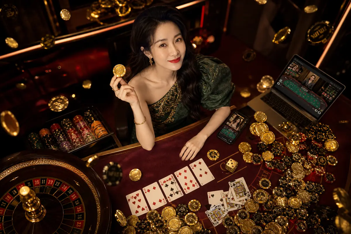 Playing live dealer baccarat at pkpok